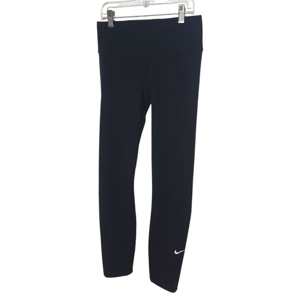 Nike Womens Leggings Small Black Dri-Fit Tapered Workout Gym Athletic
